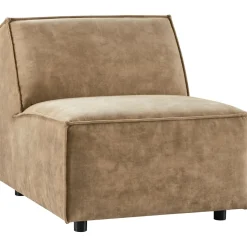 Outlet 1 zits Baricci lichtbruin basic comfort Standaard Fauteuil
