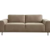 Sale 2,5 zitsbank Pantini microleder bruin premium comfort 2-Zitsbank