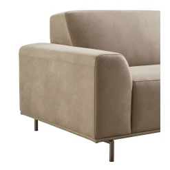 Sale 2,5 zitsbank Pantini microleder bruin premium comfort 2-Zitsbank