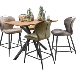 Outlet Barkruk Tantini microvezel cognac Barkruk