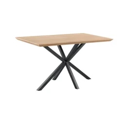 Clearance Bartafel Tavolo 160x90 rechthoek eiken naturel grijs matrixpoot Woonseries|Bartafel