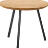 Discount Bijzettafel Aska teak 55 cm rond naturel brushed Woonseries|Bijzettafel