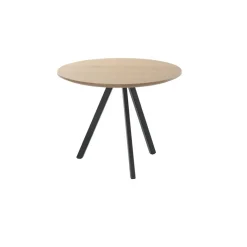 Bijzettafel Tavolo rond 60 eiken naturel grijs 3-poot Woonseries|Bijzettafel