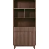 New Boekenkast Arrosto eikenhout 203x90x45 cm Dark Roast Woonseries|Opbergkast
