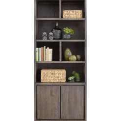 Sale Boekenkast Lavio (86 cm) eiken grafiet Woonseries|Boekenkast