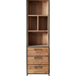 Discount Boekenkast Romaro (55 Cm) teakhout mix rough Woonseries|Boekenkast