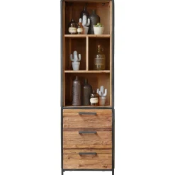 Discount Boekenkast Romaro (55 Cm) teakhout mix rough Woonseries|Boekenkast
