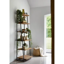 Boekenkast Romaro teak mix rough Woonseries|Boekenkast