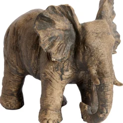 Best Decoratiebeeld Ofanto olifant medium antiek donkerbruin Decoratie Beelden