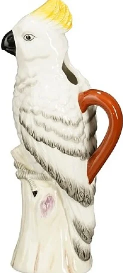 Decoratiebeeld Palmoli papegaai wit Decoratie Beelden