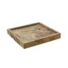 Outlet Dienblad Scaffale 40x40 teak wortel Dienbladen