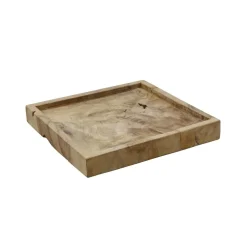 Outlet Dienblad Scaffale 40x40 teak wortel Dienbladen