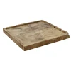 Discount Dienblad Scaffale 50x50 teak wortel Dienbladen