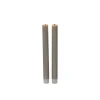 Outlet Dinerkaars Benevento Led large grijs rond set van 2 Kaarsen