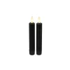 Dinerkaars Benevento Led small zwart rond set van 2 Kaarsen