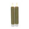 Online Dinerkaars Benevento Led small beige rond set van 2 Kaarsen