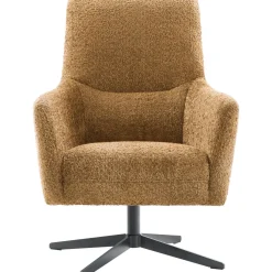 Outlet Draaifauteuil Duna okerbruin Draaifauteuil|Standaard Fauteuil