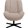 Sale Draaifauteuil Fortenza bouclé beige Draaifauteuil|Standaard Fauteuil