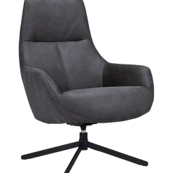 Hot Draaifauteuil Vaneze microleder antraciet Draaifauteuil|Standaard Fauteuil