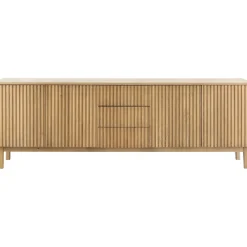Online Dressoir Arrosto eikenhout 76x225x45 cm light roast Woonseries|Dressoir