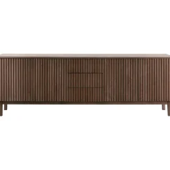 Online Dressoir Arrosto eikenhout 76x225x45 cm Dark Roast Woonseries|Dressoir