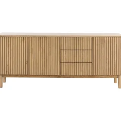 Clearance Dressoir Arrosto eikenhout 76x180x45 cm light roast Woonseries|Dressoir