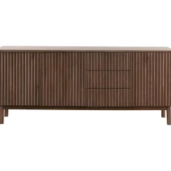 Best Dressoir Arrosto eikenhout 76x180x45 cm Dark Roast Woonseries|Dressoir