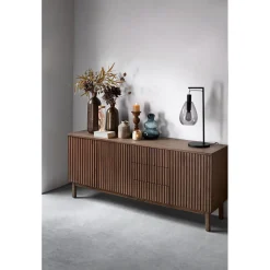 Best Dressoir Arrosto eikenhout 76x180x45 cm Dark Roast Woonseries|Dressoir
