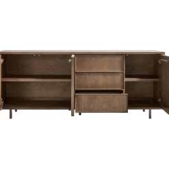 Online Dressoir Calvo 80x200x45 cm bruin Woonseries|Dressoir