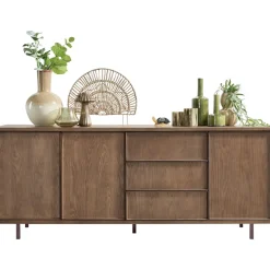 Online Dressoir Calvo 80x200x45 cm bruin Woonseries|Dressoir
