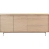 Dressoir Famosa 76x180x45 cm bruin Dressoir|Woonseries