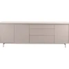 Hot Dressoir Famosa 76x228x45 cm grijs Woonseries|Dressoir