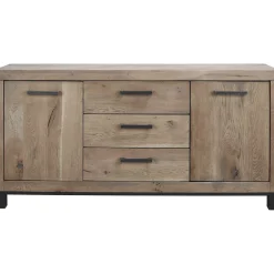 Outlet Dressoir Hevano (162 cm) eikenhout moose Woonseries|Dressoir