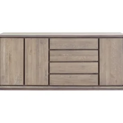 Clearance Dressoir Lavio (203 cm) eiken slate Woonseries|Dressoir