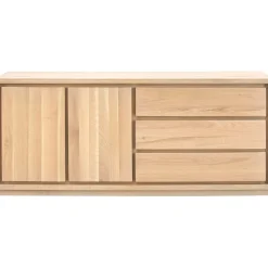 Best Dressoir Lavio (164 cm) eiken naturel grijs Woonseries|Dressoir