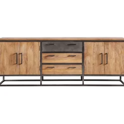 Dressoir Mesola (220 Cm) mango natural Woonseries|Dressoir
