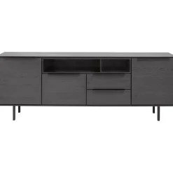 Dressoir Nero (180 cm) noir decor Woonseries|Dressoir
