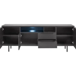 Dressoir Nero (180 cm) noir decor Woonseries|Dressoir