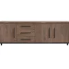 Outlet Dressoir Ricardi 240x87x45 cm dark mango Woonseries|Dressoir