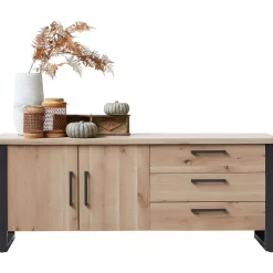 New Dressoir Verato (200 cm) naturel grey Woonseries|Dressoir