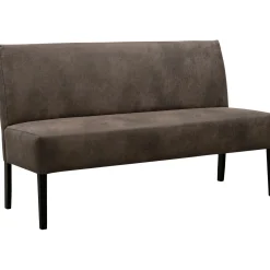 Online Eetkamerbank Avanza 150 cm microleder donkergrijs Eetbank