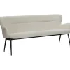 Outlet Eetkamerbank Lembo 190 cm ecru Eetbank