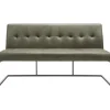 Sale Eetkamerbank Oro 170 cm microleder groen Eetbank