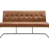 Clearance Eetkamerbank Oro 170 cm microleder bruin Eetbank