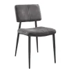 Sale Eetkamerstoel Gento velvet antraciet Eetkamerstoel