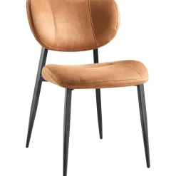Eetkamerstoel Gomba microvezel cognac Eetkamerstoel