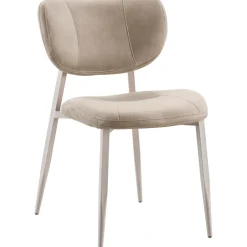 Clearance Eetkamerstoel Gomba microvezel beige Eetkamerstoel