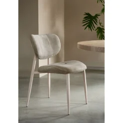 Discount Eetkamerstoel Gomba velvet beige Eetkamerstoel