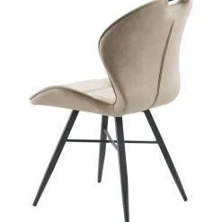 Hot Eetkamerstoel Loana microvezel zandbeige Eetkamerstoel