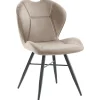 Discount Eetkamerstoel Loana microvezel beige Eetkamerstoel